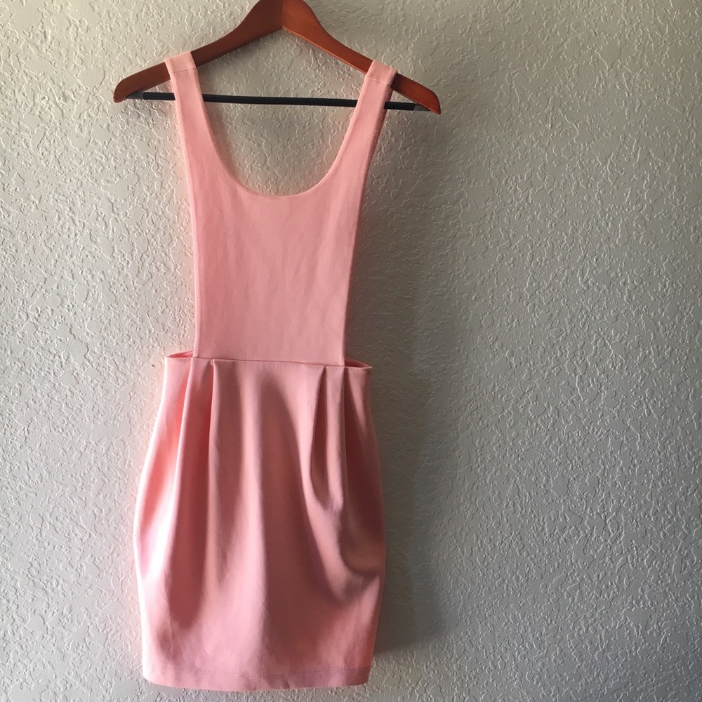 Light Pink Overall Dress